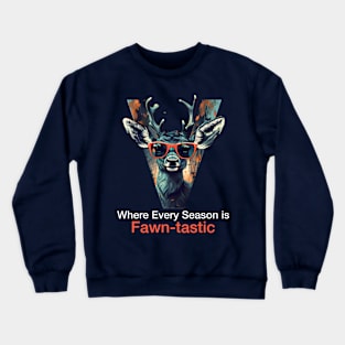 Deer Fawn-tastic Shirt Men, funny Deer Tee, Nature Tee, Deer vibe Unisex T-Shirt, deer Gift, Wildlife Shirt Crewneck Sweatshirt